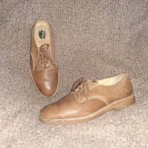 ROOTS CANADA-Vintage Brown Leather Oxfords-Latex Rubber Soles-Sz 8D-Excellent